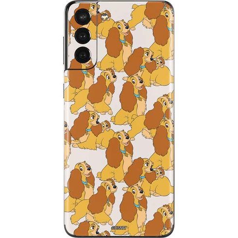 Disney Lady & The Tramp Lady Pattern Galaxy S21 Plus 5G Skin